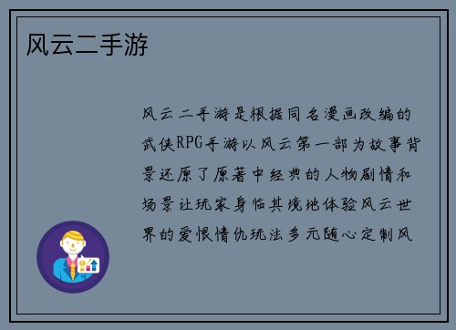 风云二手游
